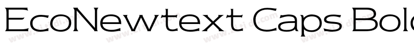 EcoNewtext Caps Bold字体转换